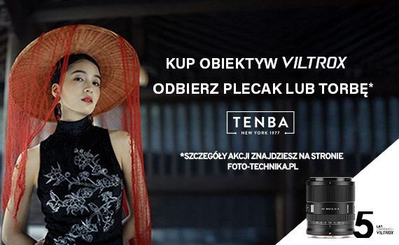 Kup obiektyw Viltrox odbierz torbę lub plecak Tenba